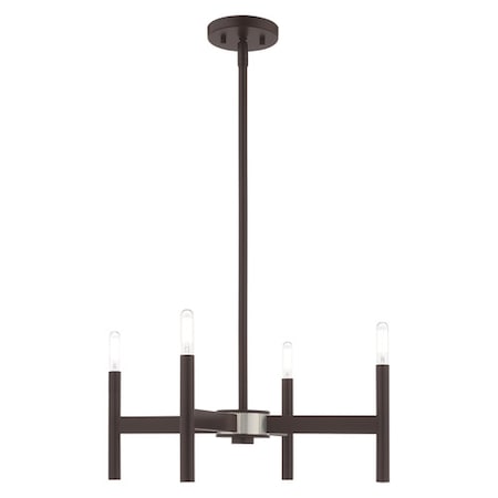 Copenhagen 4 Light Bronze Mini Chandelier MPN:51174-07