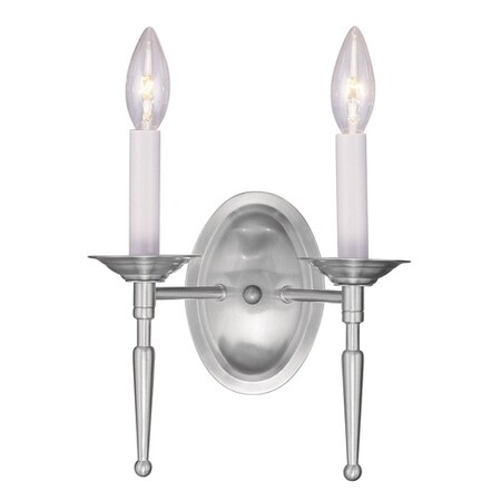 Williamsburgh 2 Light Brushed Nickel Wal MPN:5122-91