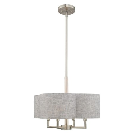 Kalmar 4 Light Brushed Nickel Pendant Chandelier MPN:51364-91