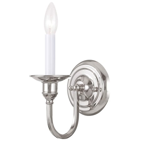 Cranford 1 Light Polished Nickel Wall Sconce MPN:5141-35