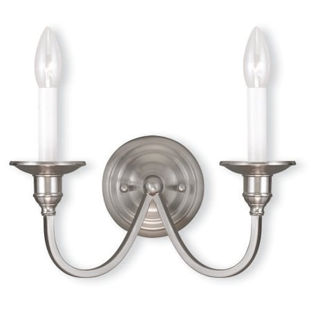 Cranford 2 Light Brushed Nickel Wall Sco MPN:5142-91
