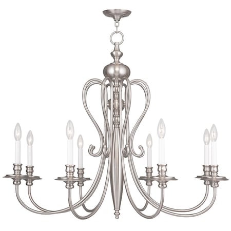 Caldwell 8 Light Brushed Nickel Chandelier MPN:5168-91