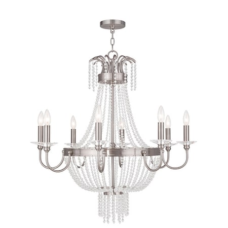 Valentina 8 Light Brushed Nickel Chandel MPN:51848-91