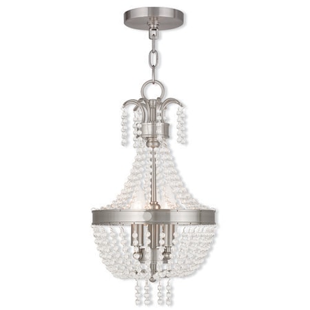 Valentina 3 Light Brushed Nickel Pendant MPN:51853-91