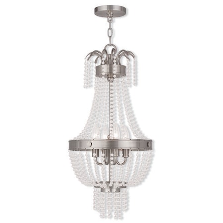Valentina 4 Light Brushed Nickel Pendant MPN:51854-91