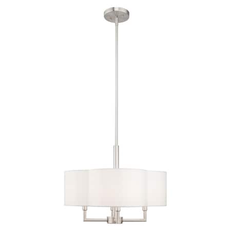 Chelsea 4 Light Brushed Nickel Pendant Chandelier MPN:51924-91