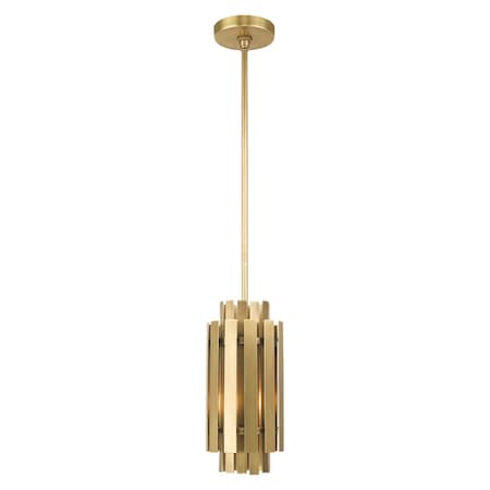 Greenwich 1 Light Natural Brass Mini Pendant MPN:52040-08