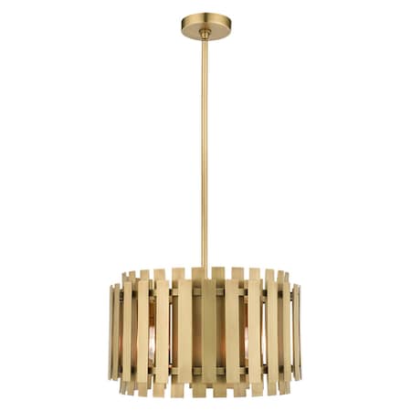 Greenwich 5 Light Natural Brass Pendant MPN:52048-08