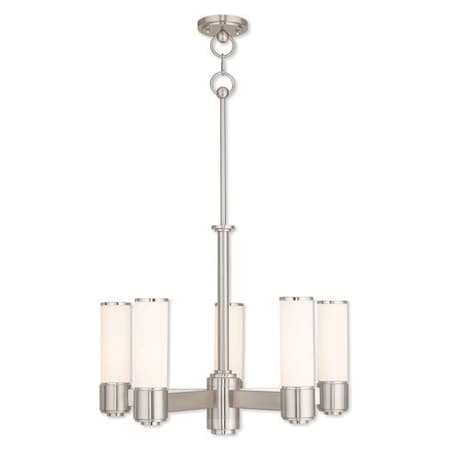 Weston 5 Light Brushed Nickel Dinette Chandelier MPN:52105-91