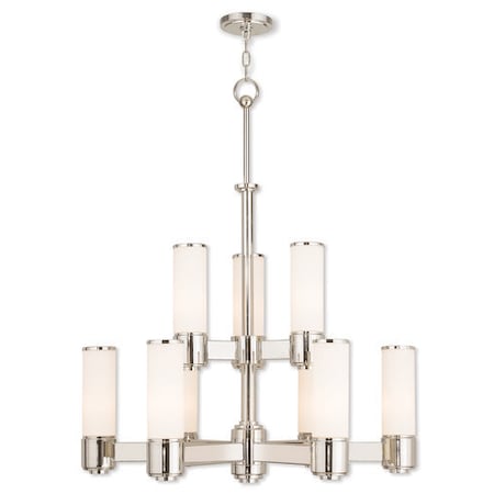 Weston 9 Light Polished Nickel Chandelie MPN:52109-35