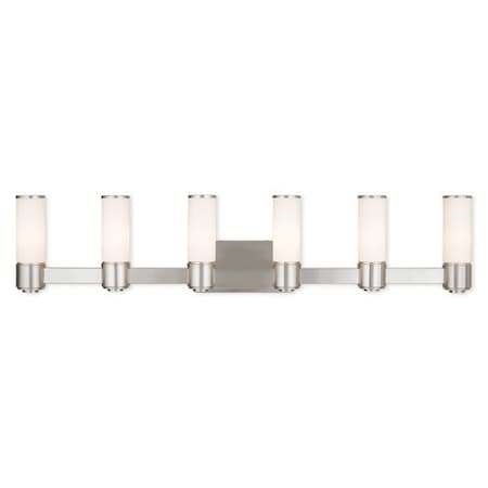 Weston 6 Light Brushed Nickel ADA Wall Sconce/ Bath Vanity MPN:52126-91