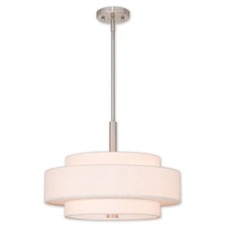 Meridian 4 Light Brushed Nickel Pendant MPN:52137-91