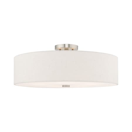 Meridian 5 Light Brushed Nickel Ceiling Mount MPN:52141-91