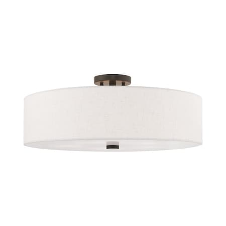 Meridian 5 Light English Bronze Ceiling Mount MPN:52141-92