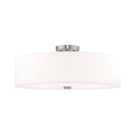 Meridian 5 Light Brushed Nickel Ceiling Mount MPN:52142-91
