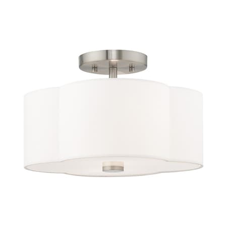 Chelsea 2 Light Brushed Nickel Ceiling Mount MPN:52152-91