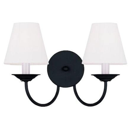 Mendham 2 Light Black Wall Sconce MPN:5272-04