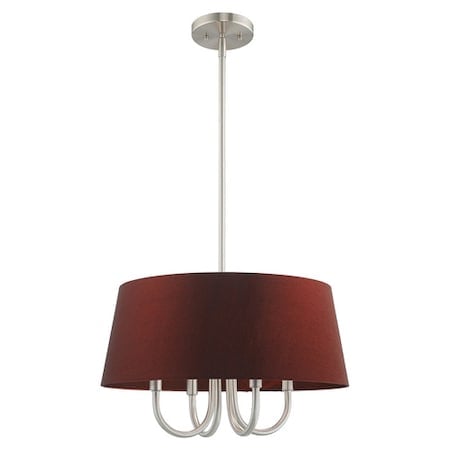 Belclaire 4 Light Brushed Nickel Pendant Chandelier MPN:52904-91