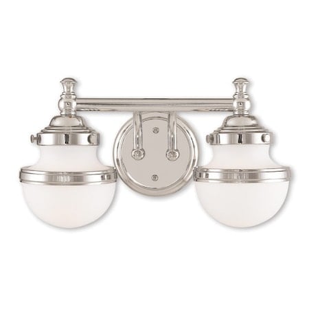 Oldwick 2 Light Polished Chrome Bath Vanity MPN:5712-05