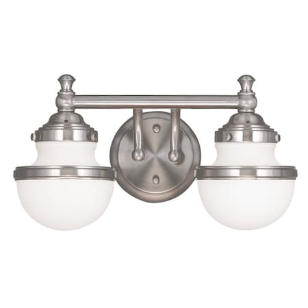 Oldwick 2 Light Brushed Nickel Bath Vanity MPN:5712-91