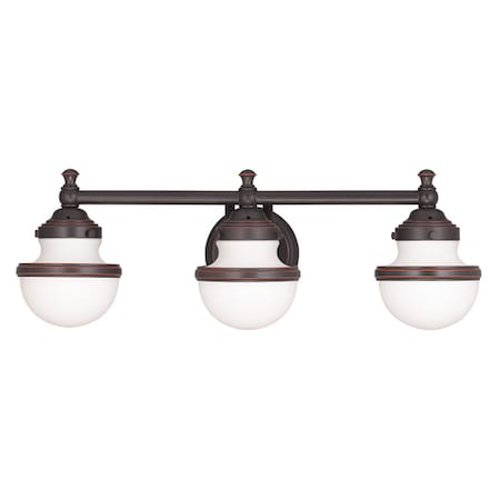 Oldwick 3 Light Olde Bronze Bath Vanity MPN:5713-67