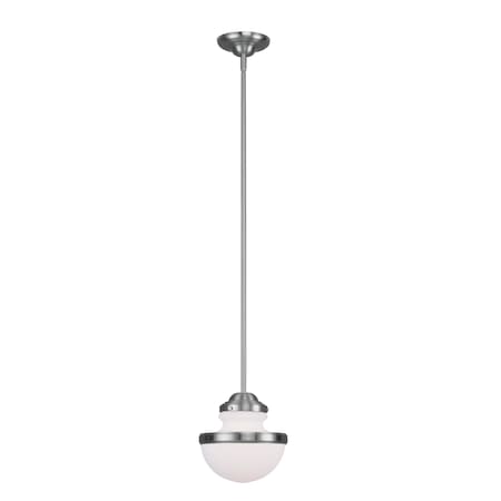 Oldwick 1 Light Brushed Nickel Pendant MPN:5724-91