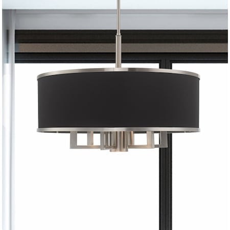 Park Ridge 7 Light Brushed Nickel Pendant Chandelier MPN:60406-91