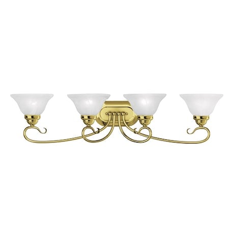 Coronado 4 Light Polished Brass Bath Van MPN:6104-02