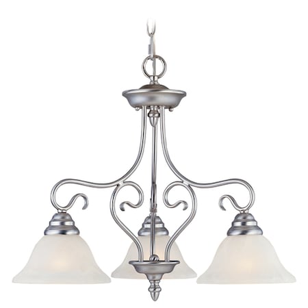 Coronado 3 Light Brushed Nickel Chandeli MPN:6133-91