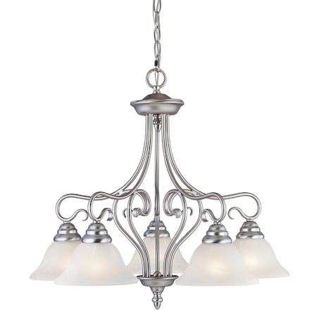 Coronado 5 Light Brushed Nickel Chandeli MPN:6135-91