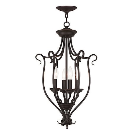 Coronado 4 Light Bronze Foyer Chandelier MPN:6137-07