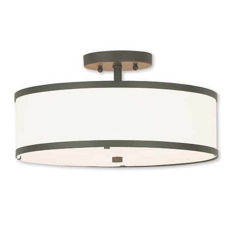 Park Ridge 3 Light Bronze Ceiling Mount MPN:62628-07