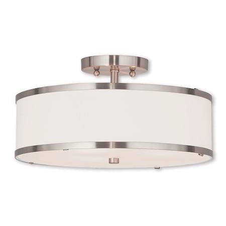 Park Ridge 3 Light Brushed Nickel Ceilin MPN:62628-91