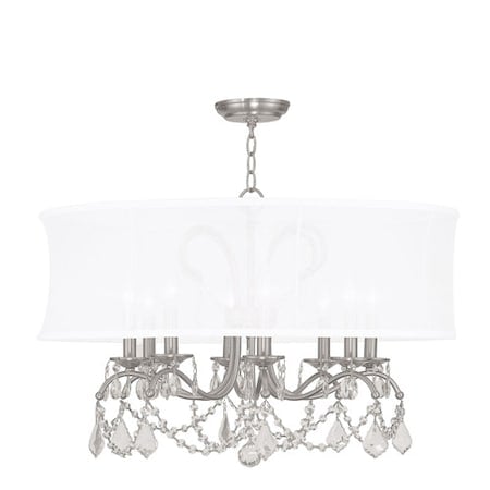 Newcastle 8 Light Brushed Nickel Chandelier MPN:6308-91