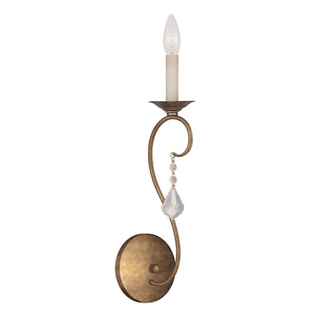 Chesterfield/Pennington 1 Light Antique Gold Leaf Wall Sconce MPN:6421-48