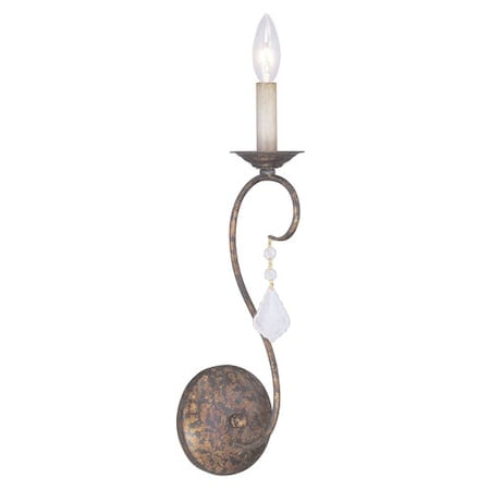Pennington 1 Light Hand Applied Venetian Golden Bronze Wall Sconce MPN:6421-71