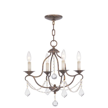 Chesterfield 4 Light Hand Applied Veneti MPN:6424-71
