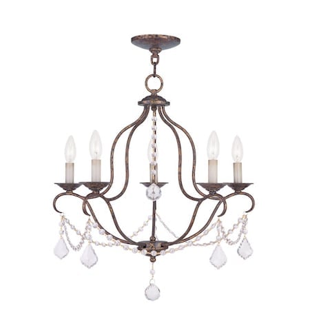 Chesterfield 5 Light Hand Applied Veneti MPN:6435-71