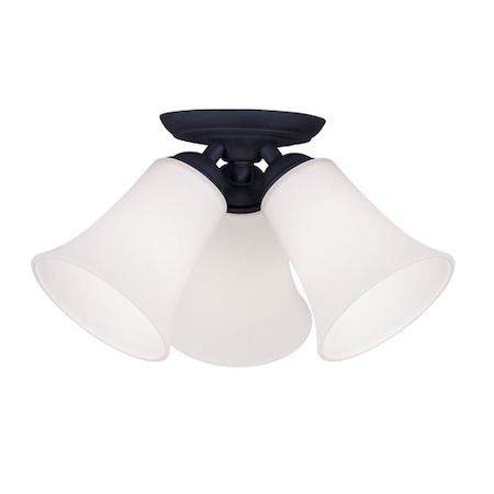 Ridgedale 3 Light Black Ceiling Mount MPN:6462-04