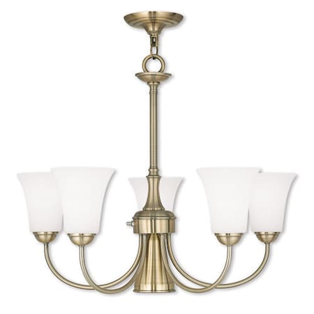 Ridgedale 6 Light Antique Brass Dinette Chandelier MPN:6465-01