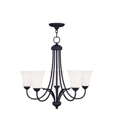 Ridgedale 5 Light Black Chandelier MPN:6475-04