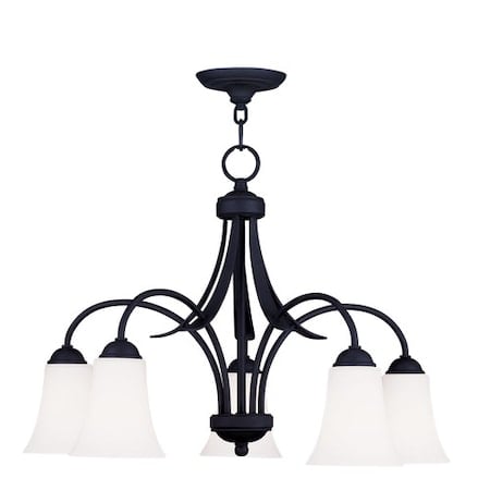 Ridgedale 5 Light Black Chandelier MPN:6476-04