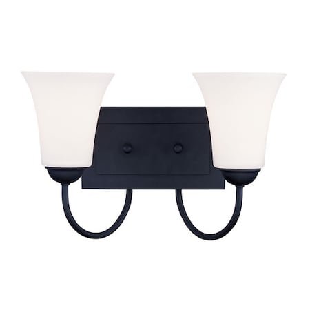 Ridgedale 2 Light Black Bath Vanity MPN:6482-04