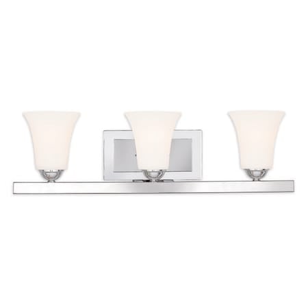 Ridgedale 3 Light Polished Chrome Bath Vanity MPN:6493-05