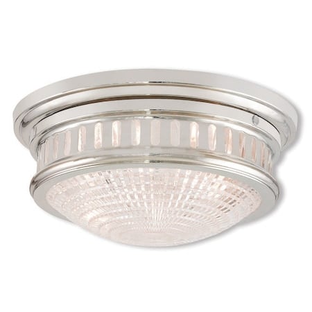 Berwick 2 Light Polished Nickel Ceiling Mount MPN:73052-35