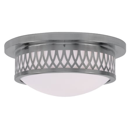 Westfield 2 Light Brushed Nickel Ceiling Mount MPN:7352-91