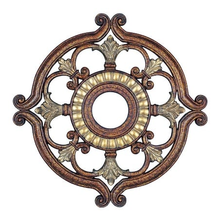 Versailles Palacial Bronze with Gilded Accents Ceiling Medallion MPN:8216-64