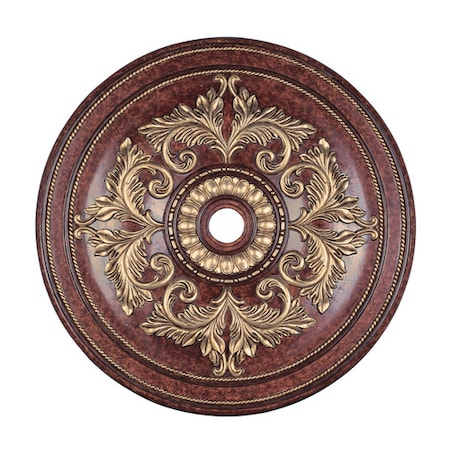 Versailles Verona Bronze with Aged Gold Leaf Accents Ceiling Medallion MPN:8228-63