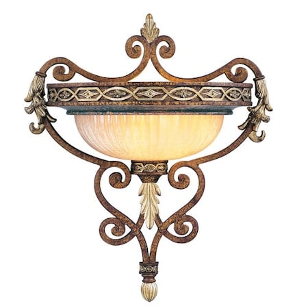 Seville 1 Light Palacial Bronze with Gilded Accents Wall Sconce MPN:8531-64