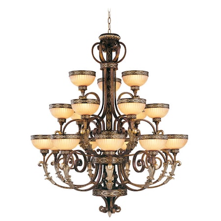 Seville 18 Light Palacial Bronze with Gi MPN:8539-64